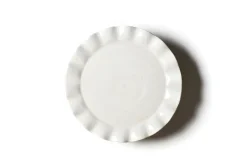 Coton Colors Signature White Ruffle Cake Stand, 11"