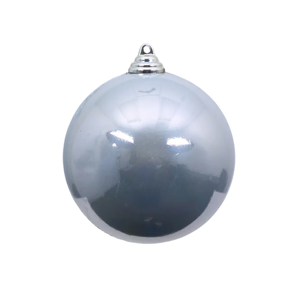 Farrisilk Silver Candy Apple Ball Ornament, 8"