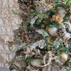 Farrisilk Silver Glitter Ball Ornament, 4