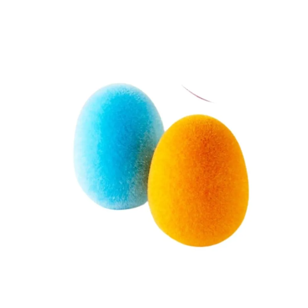 180 Degrees Small Flocked Egg Figurine