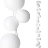 RAZ Snowball Ball Garland, 5.5'