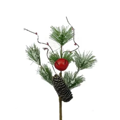 Liberty Floral Snow Pine Cone Pick