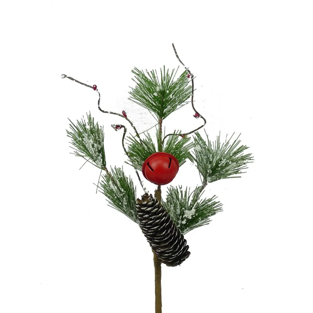 Liberty Floral Snow Pine Cone Pick