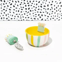 Happy Everything Sparkle Cake Embellishment Bowl by !