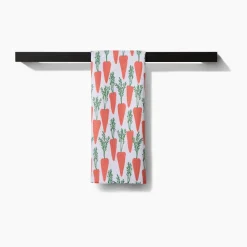 Geometry Spring Carrot Hill Tea Towel