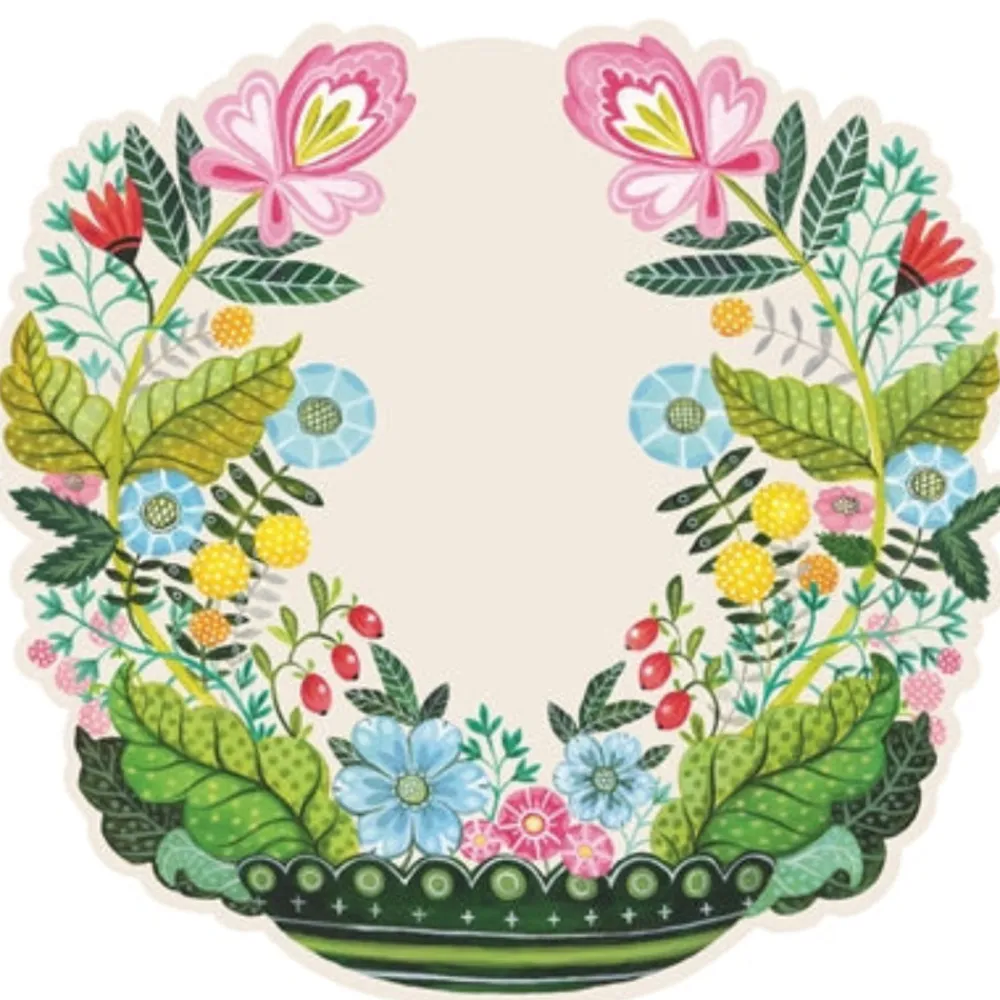 Hester & Cook Spring Vase Arrangement Placemat Set
