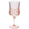Sophistiplate Traditional Stemmed Wine Glass, Blush