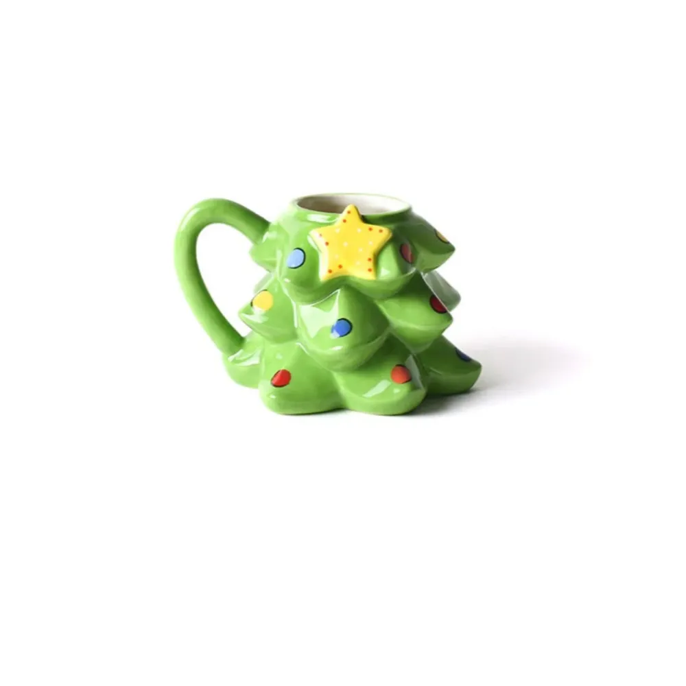Happy Everything Tree Shaped Christmas Mug by !