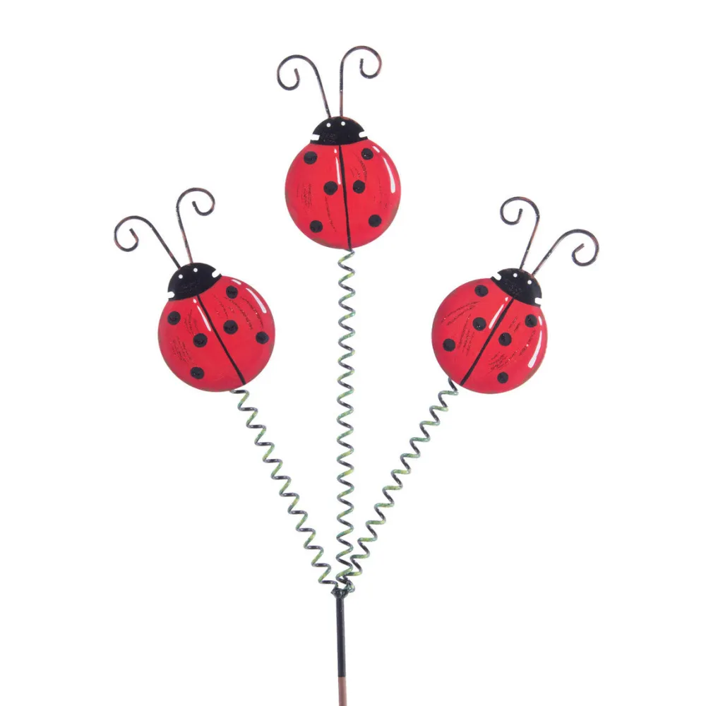 The Round Top Collection Triple Lady Bug Stake