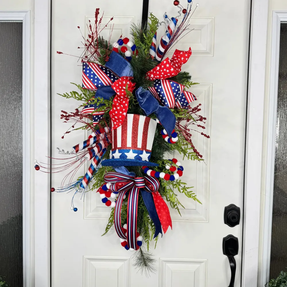 Miss Cayce's Uncle Sam's Hat Teardrop