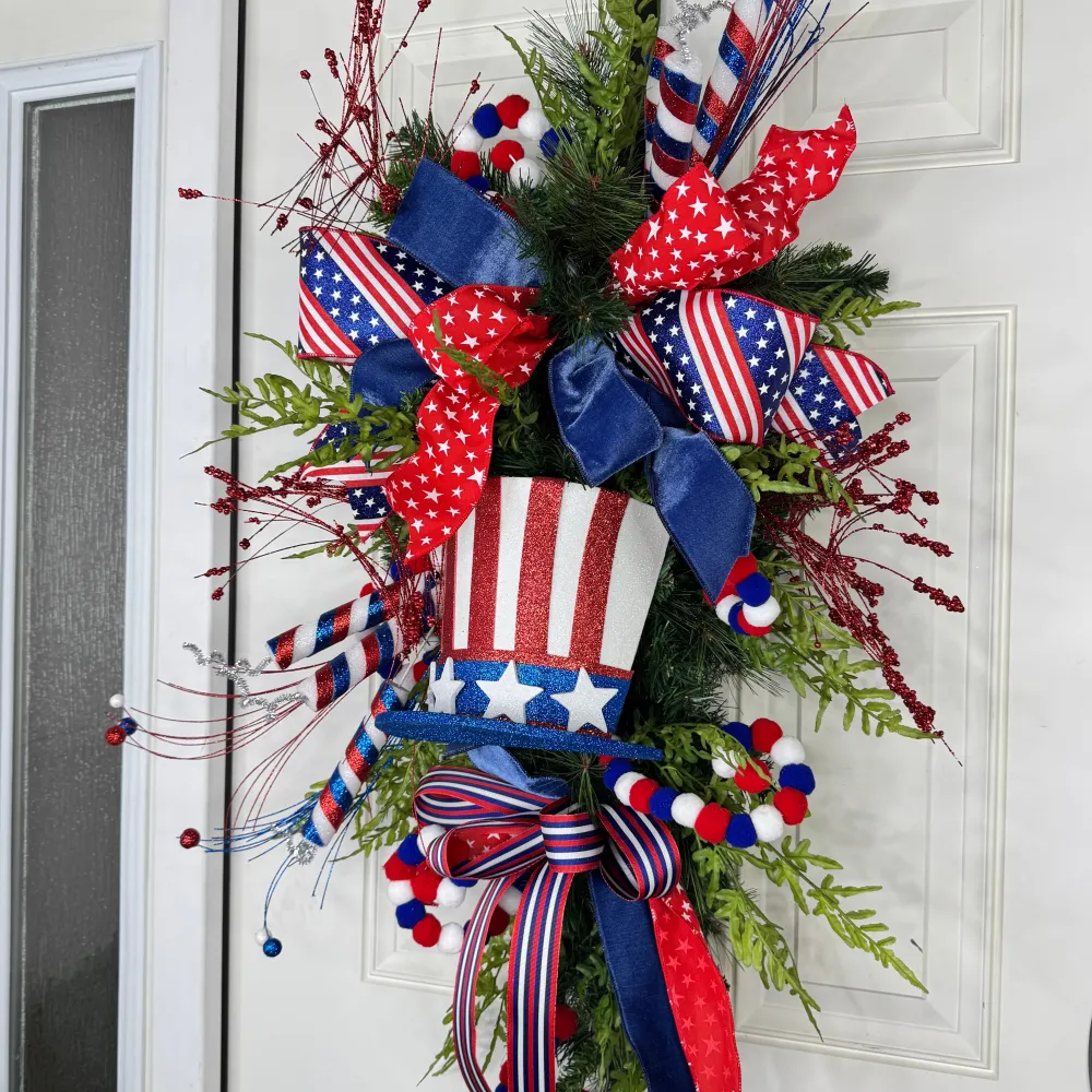 Miss Cayce's Uncle Sam's Hat Teardrop