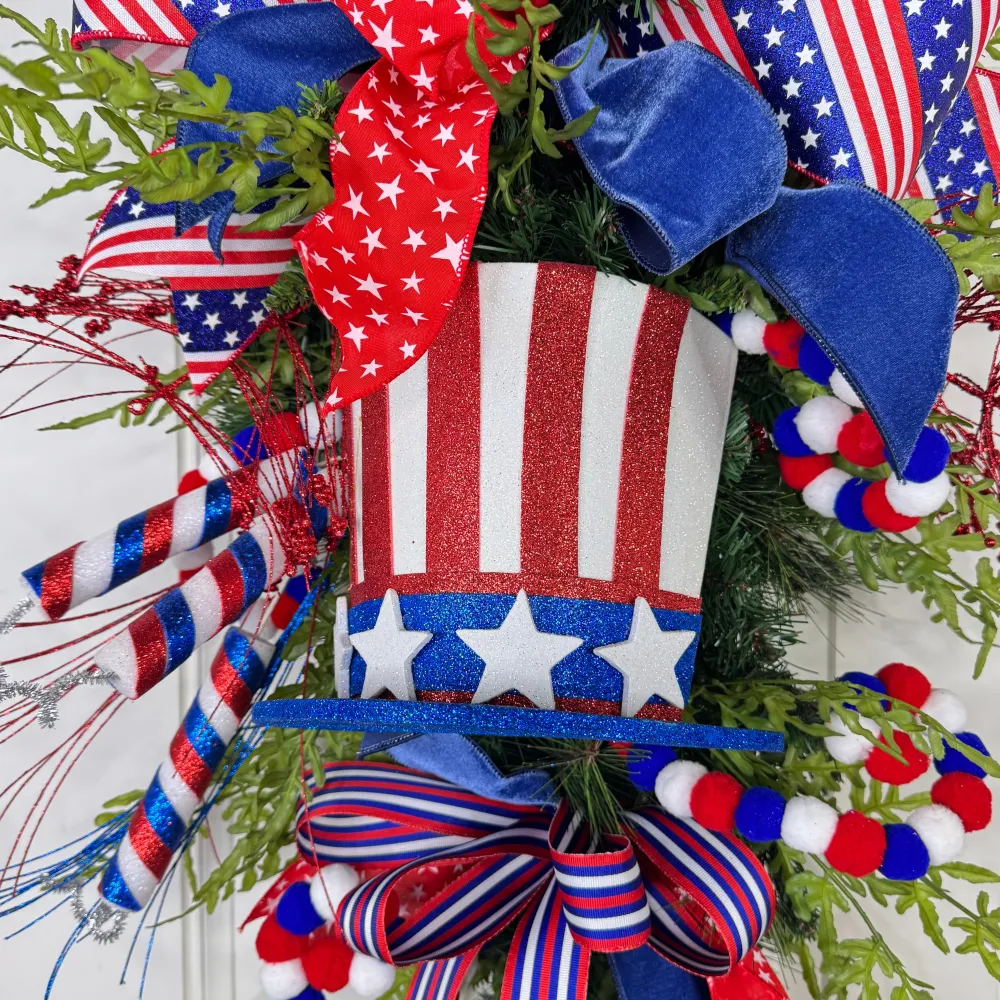 Miss Cayce's Uncle Sam's Hat Teardrop