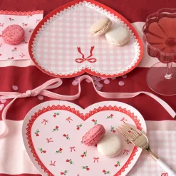 Harlow & Grey Valentine's Day Lace Heart Shaped Plate Set