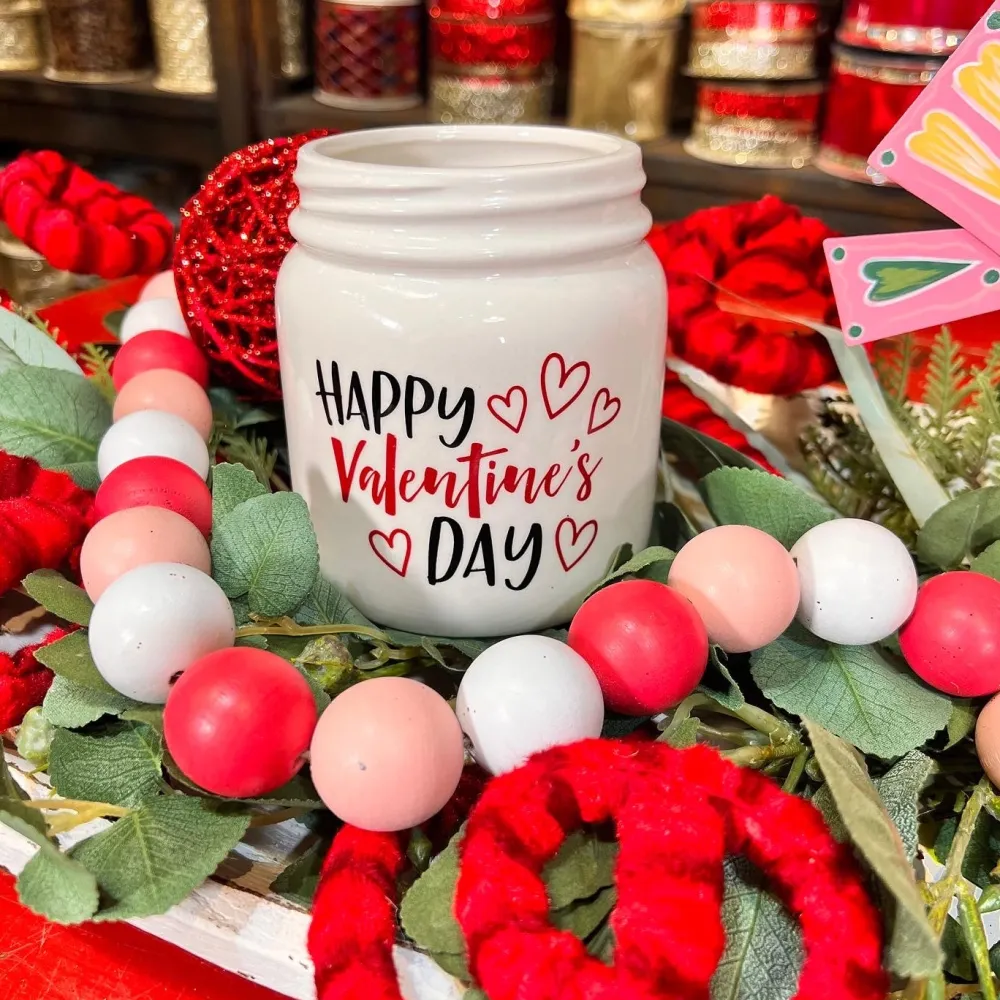 Burton & Burton Valentine's Day Mason Jar