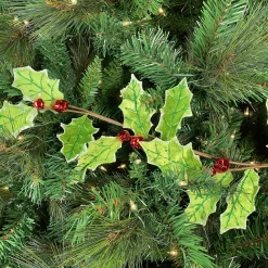 Liberty Floral Velvet Holly Leaf Garland