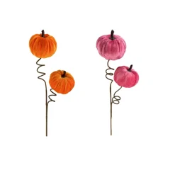 Liberty Floral Velvet Pumpkin Spray
