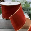D. Stevens Vintage French Brick Velvet Ribbon, 4" X 10YD