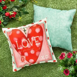 Evergreen Vintage Valentine Pillow