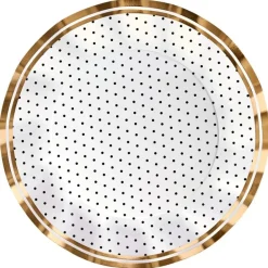 Sophistiplate Wavy Dinner Plate, Blanc & Noir