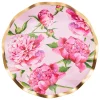 Sophistiplate Wavy Salad Plate, Pink Peonies