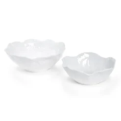 Two's Company White Cabbage Serving Bowl