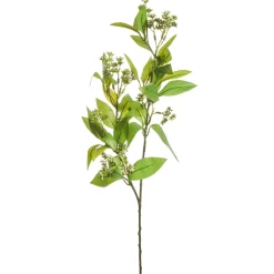 RAZ White Floral Leaf Stem