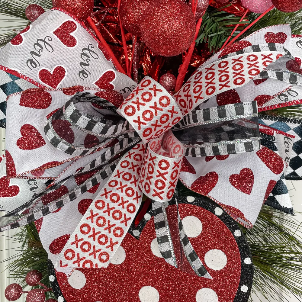 Reliant Ribbon White Heart Love - 2.5"X10YD