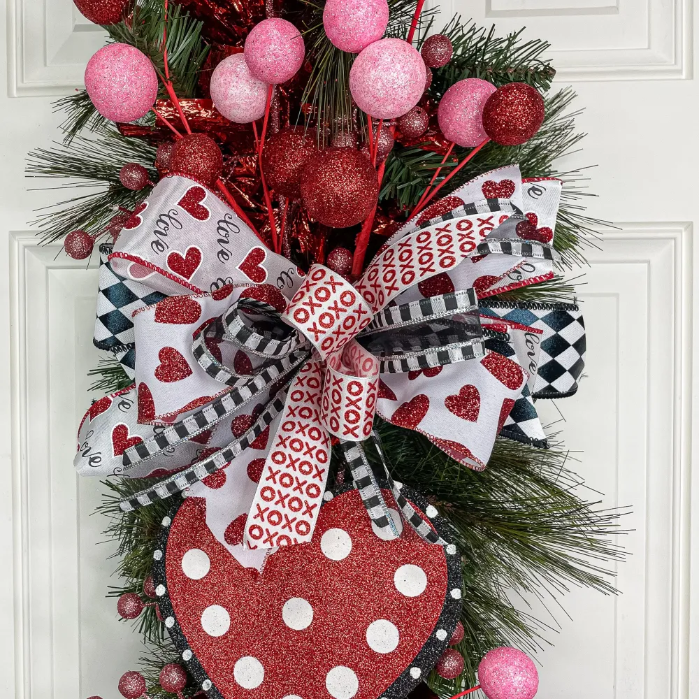 Reliant Ribbon White Heart Love - 2.5"X10YD