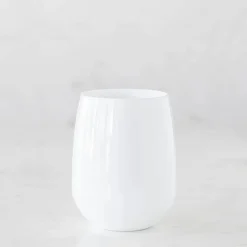 Hester & Cook White Stemless Wine Glass