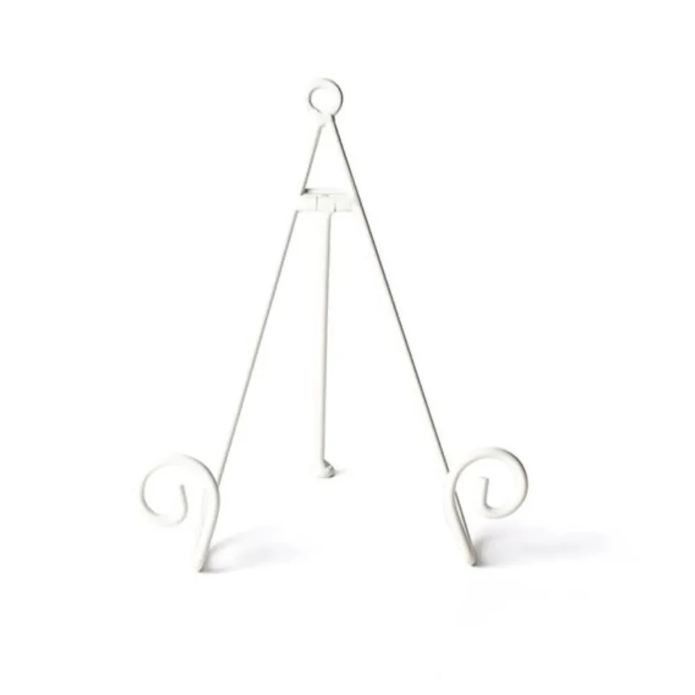 Happy Everything White Swirl Mini Plate Stand by !