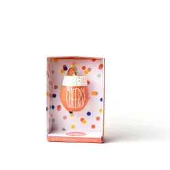 Happy Everything Wine Cheers Shaped Ornament