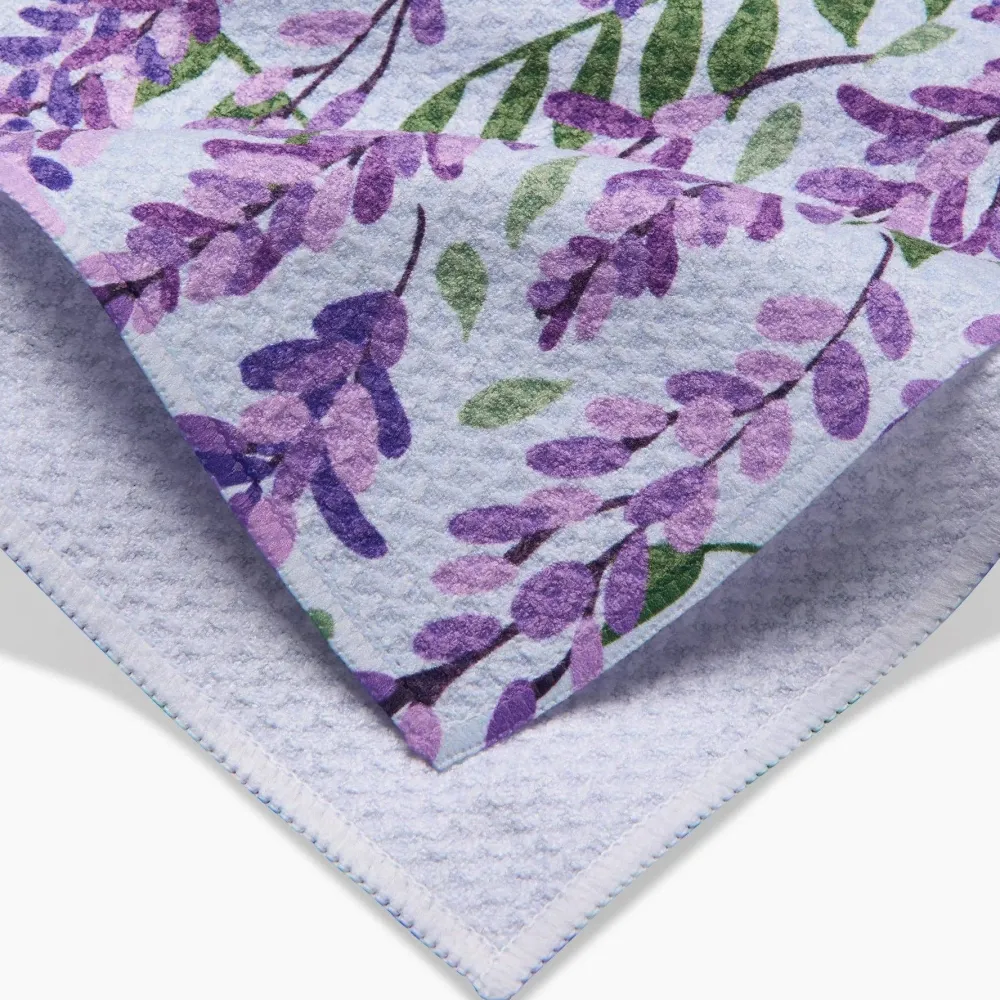 Geometry Wisteria Tea Towel