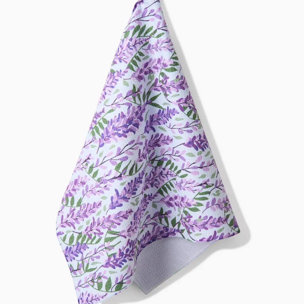 Geometry Wisteria Tea Towel