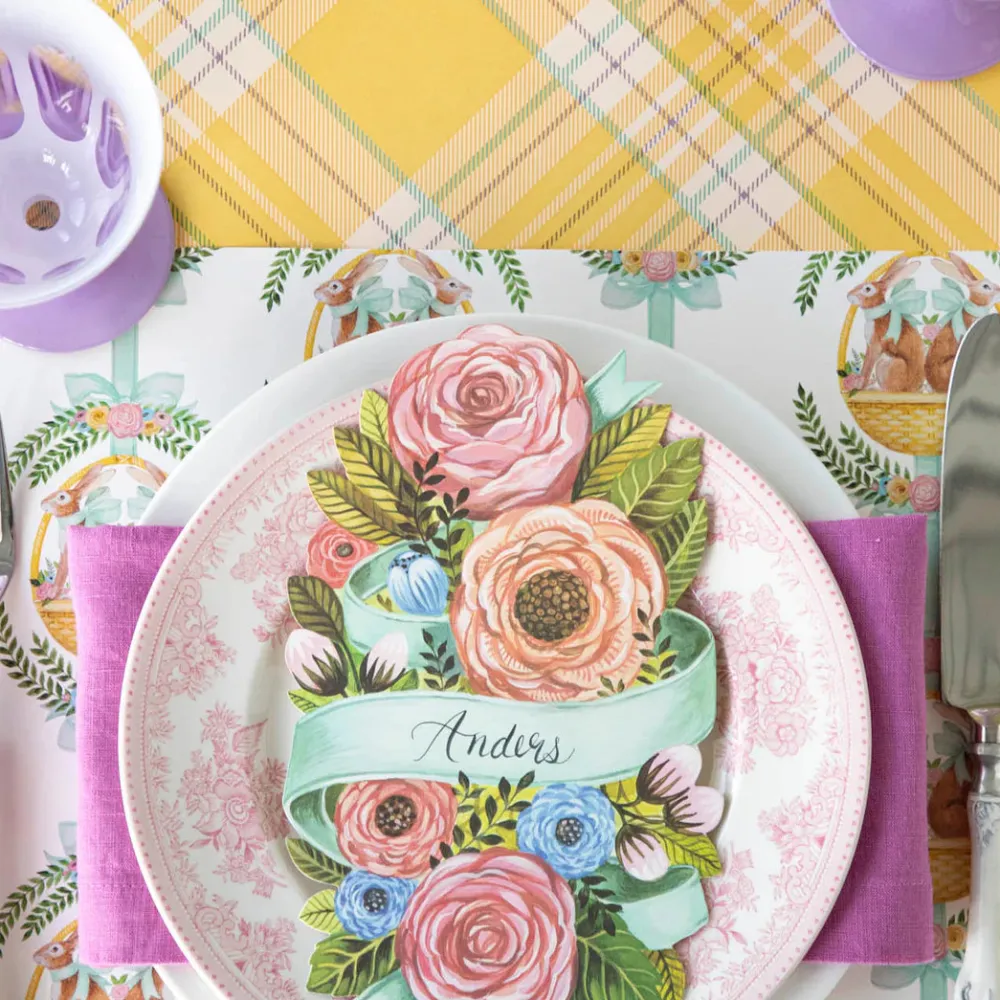Hester & Cook Yellow Plaid Runner