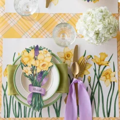 Hester & Cook Yellow Plaid Runner